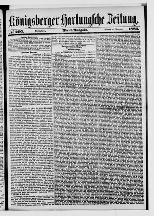 Königsberger Hartungsche Zeitung vom 19.12.1883