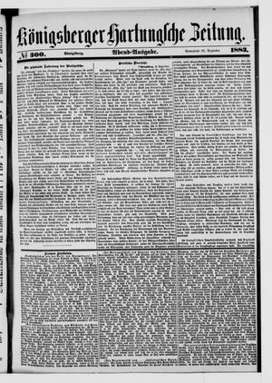 Königsberger Hartungsche Zeitung vom 22.12.1883