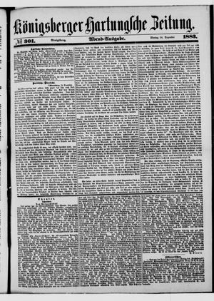 Königsberger Hartungsche Zeitung vom 24.12.1883