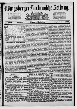 Königsberger Hartungsche Zeitung vom 28.12.1883