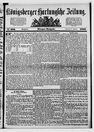 Königsberger Hartungsche Zeitung vom 29.12.1883