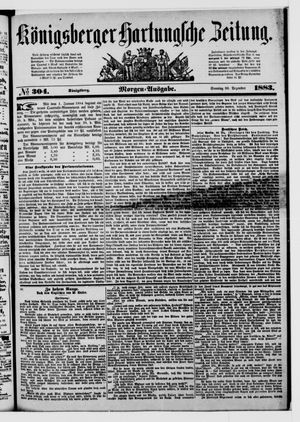 Königsberger Hartungsche Zeitung vom 30.12.1883