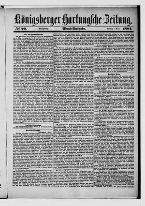 Königsberger Hartungsche Zeitung vom 01.04.1884