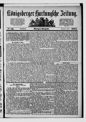 Königsberger Hartungsche Zeitung vom 05.04.1884