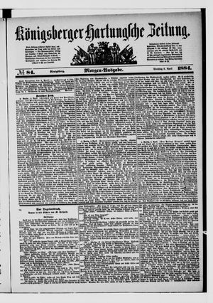 Königsberger Hartungsche Zeitung on Apr 8, 1884