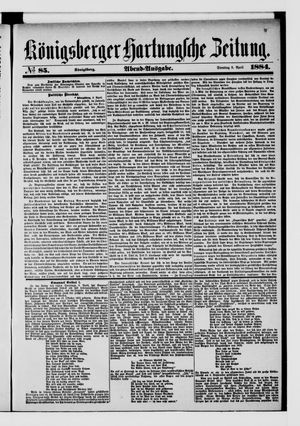 Königsberger Hartungsche Zeitung on Apr 8, 1884