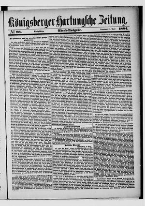 Königsberger Hartungsche Zeitung vom 12.04.1884