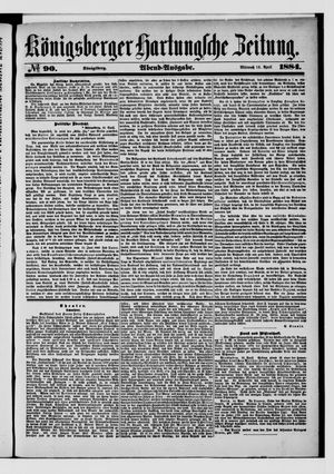 Königsberger Hartungsche Zeitung on Apr 16, 1884