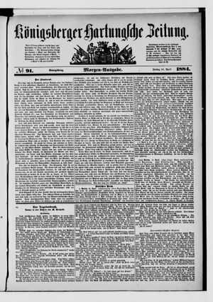 Königsberger Hartungsche Zeitung vom 18.04.1884