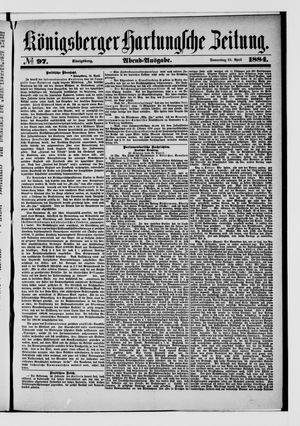 Königsberger Hartungsche Zeitung on Apr 24, 1884