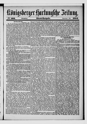 Königsberger Hartungsche Zeitung vom 01.05.1884