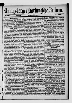 Königsberger Hartungsche Zeitung on May 3, 1884
