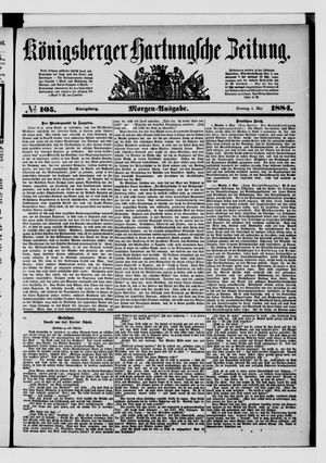 Königsberger Hartungsche Zeitung on May 4, 1884