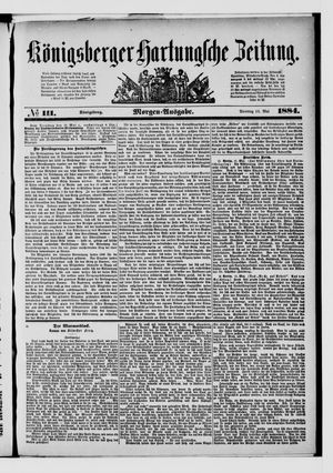 Königsberger Hartungsche Zeitung vom 13.05.1884