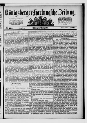 Königsberger Hartungsche Zeitung on May 16, 1884