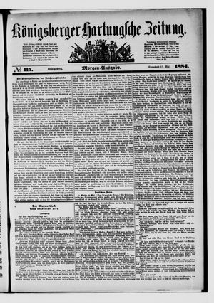Königsberger Hartungsche Zeitung vom 17.05.1884