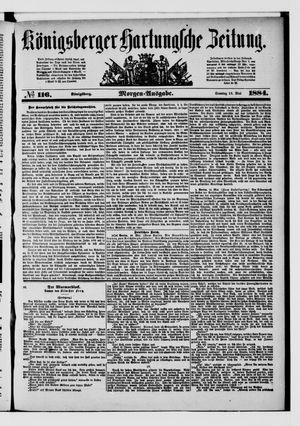 Königsberger Hartungsche Zeitung vom 18.05.1884
