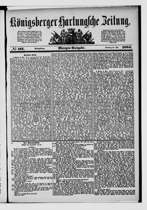 Königsberger Hartungsche Zeitung on May 20, 1884