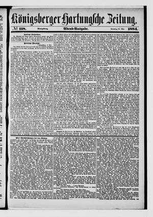 Königsberger Hartungsche Zeitung vom 20.05.1884