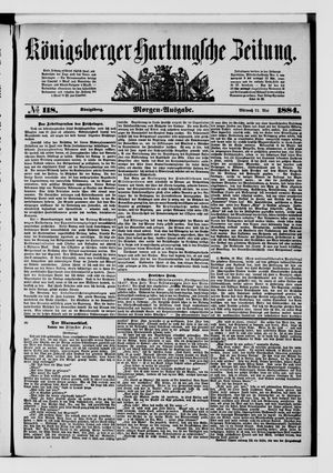 Königsberger Hartungsche Zeitung on May 21, 1884