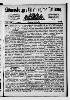 Königsberger Hartungsche Zeitung vom 24.05.1884