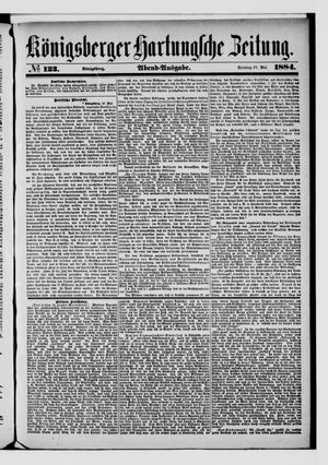Königsberger Hartungsche Zeitung on May 27, 1884