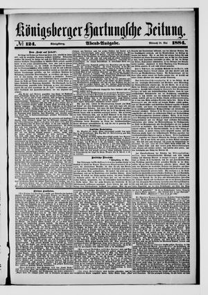 Königsberger Hartungsche Zeitung on May 28, 1884