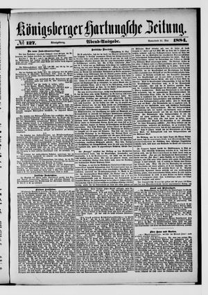 Königsberger Hartungsche Zeitung on May 31, 1884