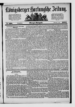 Königsberger Hartungsche Zeitung vom 04.06.1884