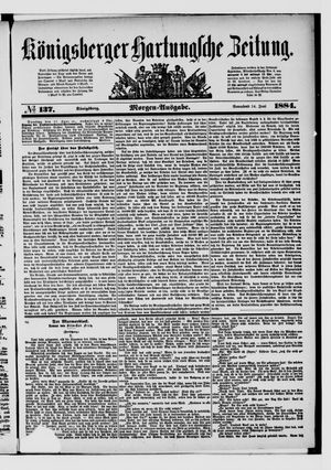 Königsberger Hartungsche Zeitung on Jun 14, 1884