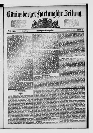 Königsberger Hartungsche Zeitung vom 15.06.1884
