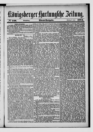 Königsberger Hartungsche Zeitung vom 17.06.1884