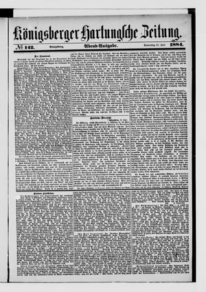 Königsberger Hartungsche Zeitung on Jun 19, 1884