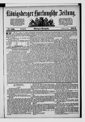 Königsberger Hartungsche Zeitung vom 20.06.1884