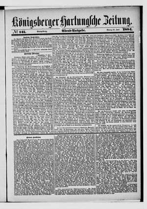 Königsberger Hartungsche Zeitung vom 23.06.1884