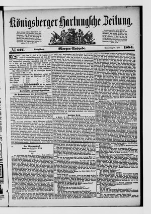 Königsberger Hartungsche Zeitung vom 26.06.1884