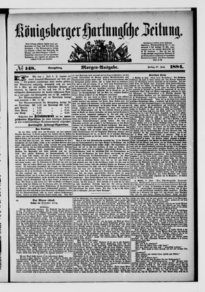 Königsberger Hartungsche Zeitung vom 27.06.1884