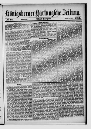 Königsberger Hartungsche Zeitung vom 30.06.1884