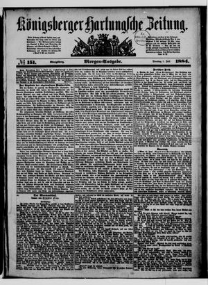 Königsberger Hartungsche Zeitung on Jul 1, 1884