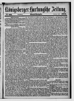 Königsberger Hartungsche Zeitung on Jul 1, 1884