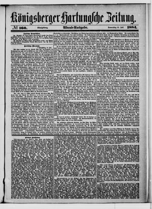 Königsberger Hartungsche Zeitung on Jul 10, 1884