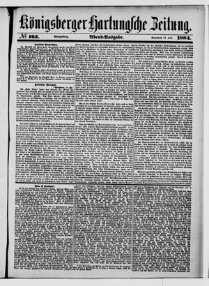 Königsberger Hartungsche Zeitung vom 12.07.1884