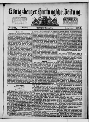 Königsberger Hartungsche Zeitung vom 15.07.1884