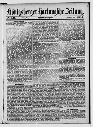 Königsberger Hartungsche Zeitung vom 16.07.1884