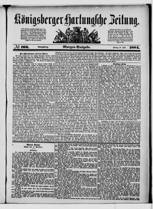 Königsberger Hartungsche Zeitung vom 18.07.1884