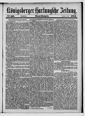 Königsberger Hartungsche Zeitung on Jul 18, 1884