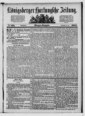 Königsberger Hartungsche Zeitung on Jul 24, 1884