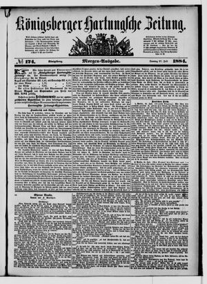 Königsberger Hartungsche Zeitung vom 27.07.1884