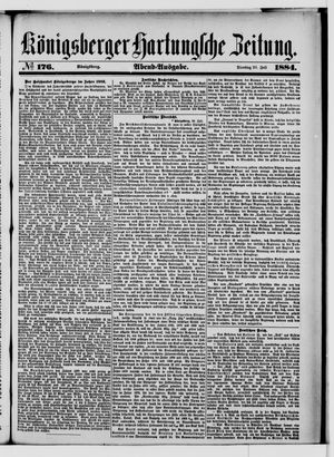 Königsberger Hartungsche Zeitung on Jul 29, 1884