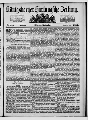 Königsberger Hartungsche Zeitung vom 30.07.1884